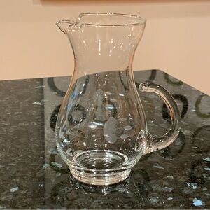 Princess House Heritage small crystal water juice pitcher 6.5” tall #402 vintage